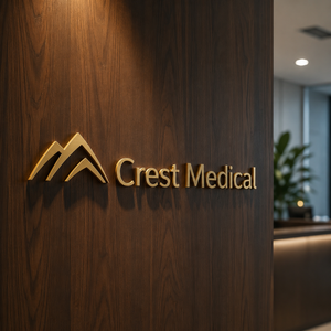 Corporate office entrance sign