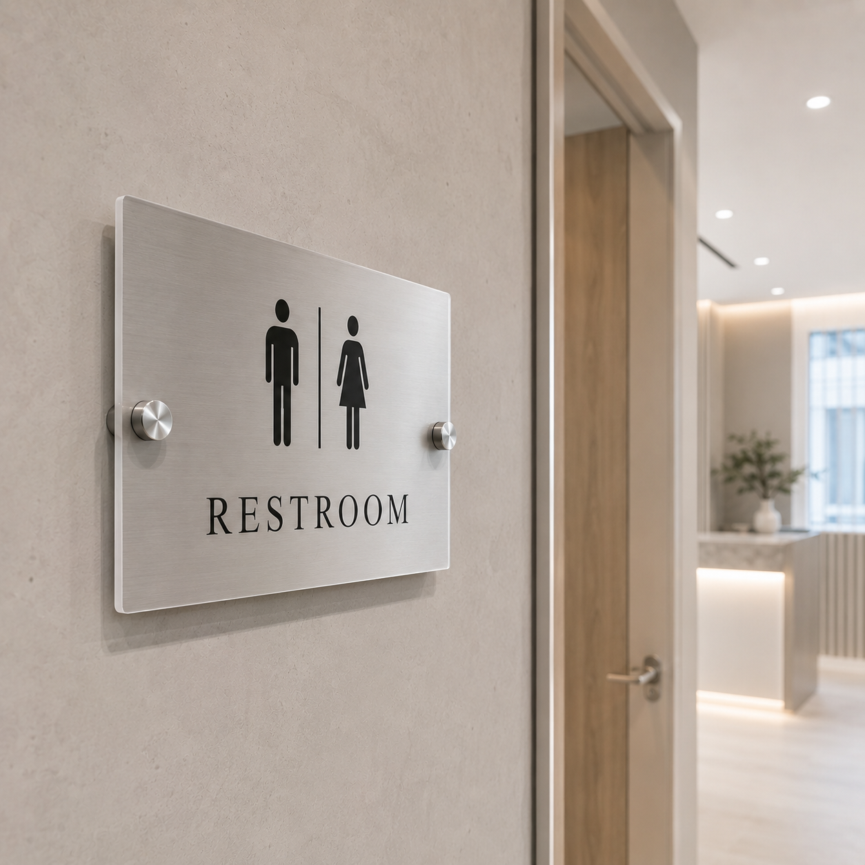 Dental restroom sign