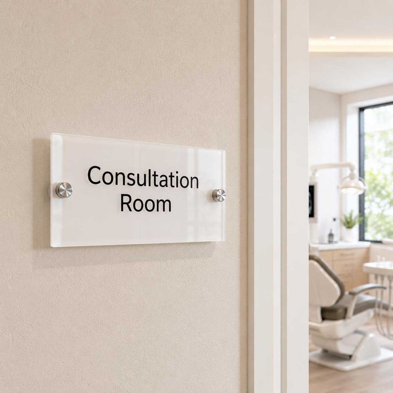 Dental treatment room sign