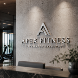 Gym lobby sign