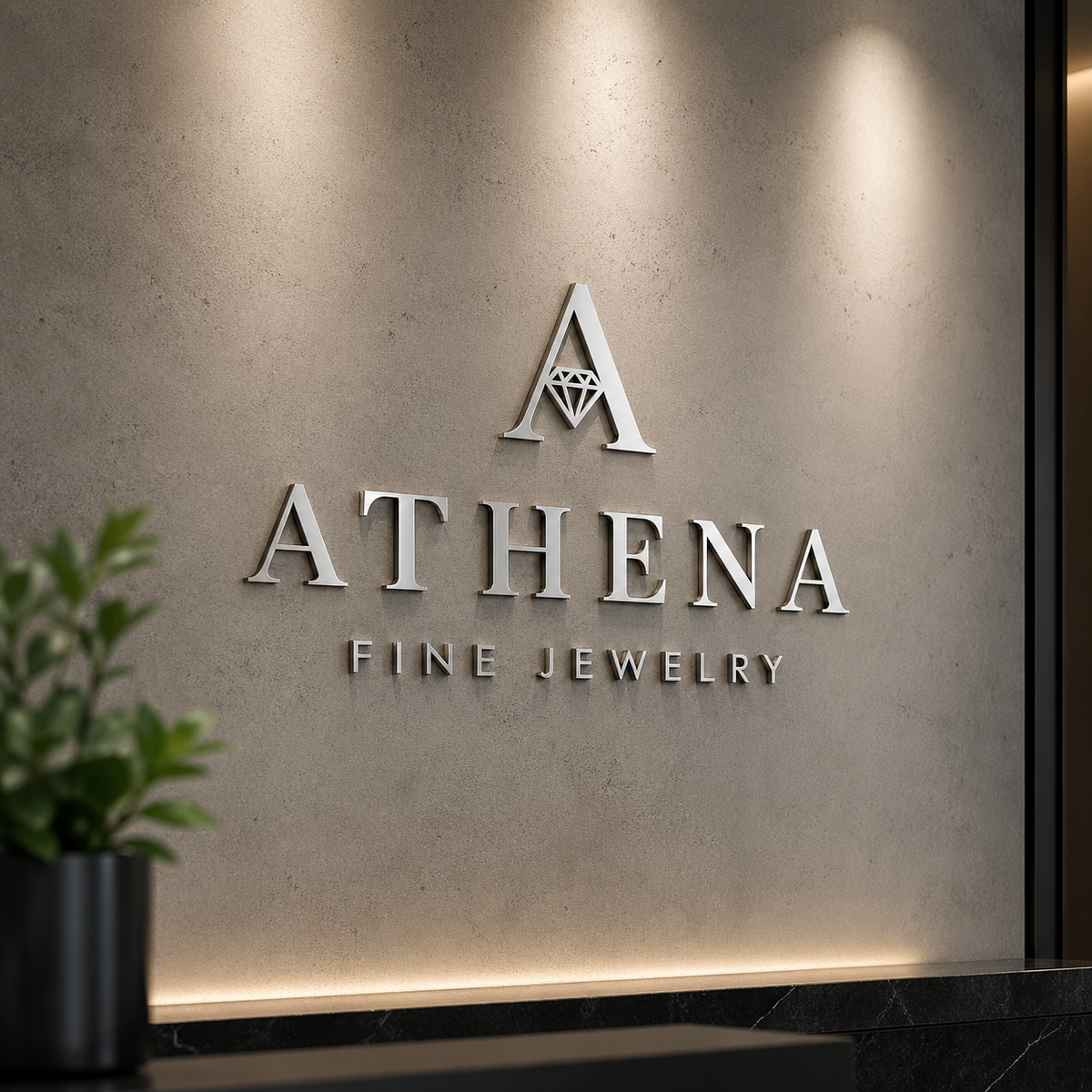 Jewelry store logo sign