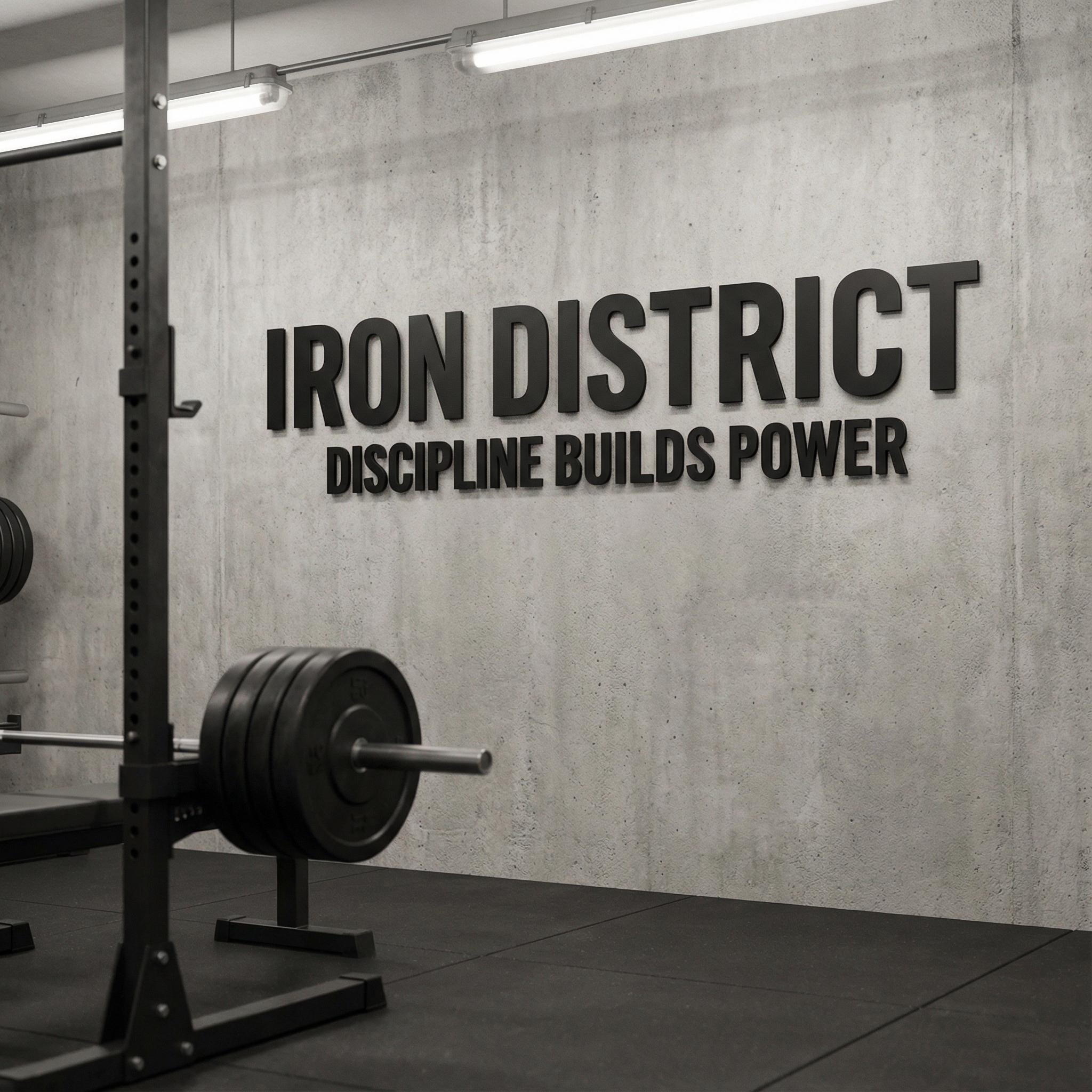 Custom acrylic gym and fitness logo sign