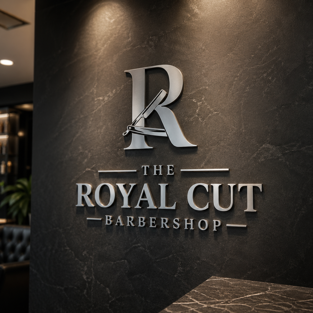 Hair salon logo sign