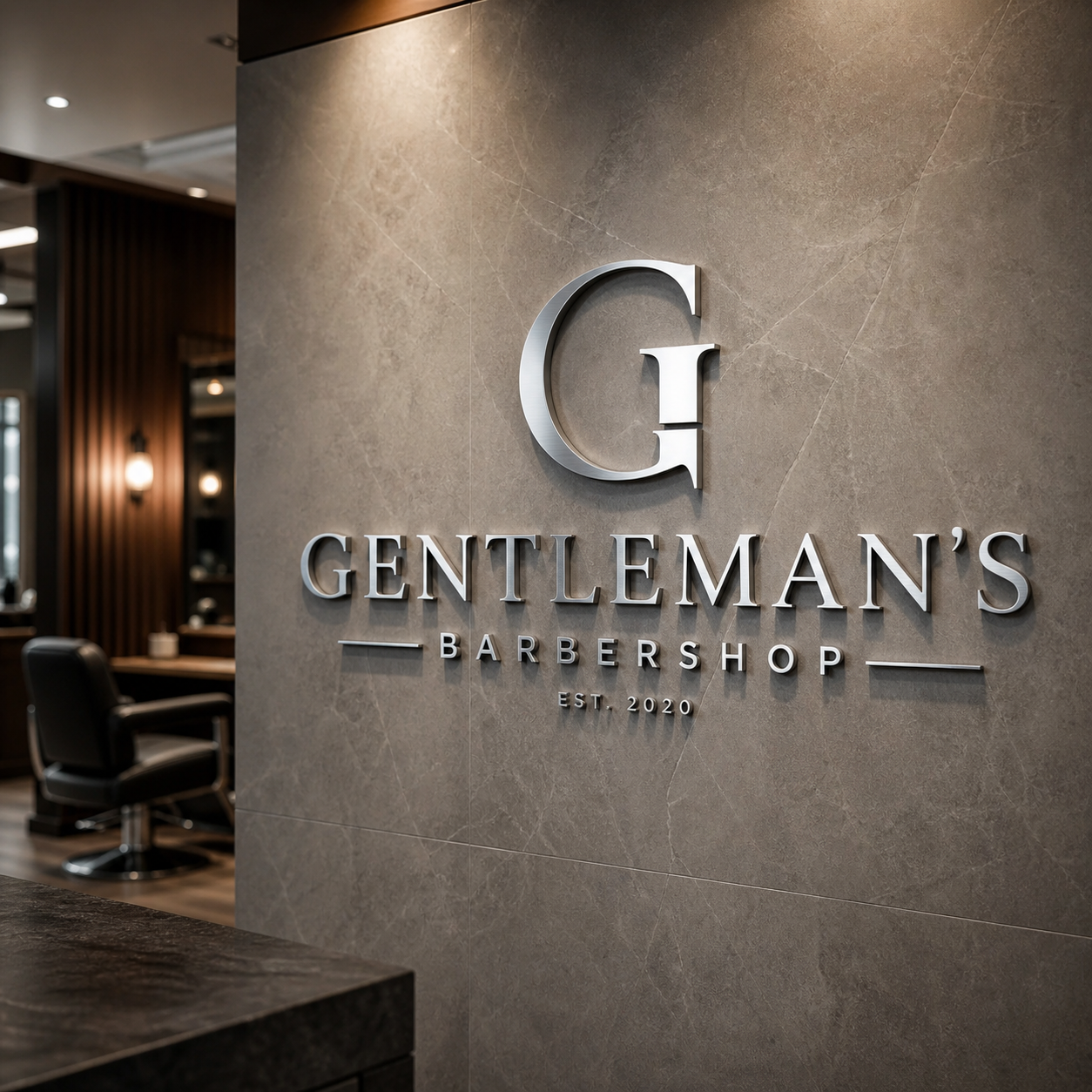 Hair salon logo sign