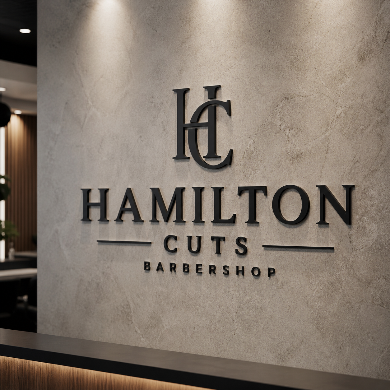 Hair salon logo sign
