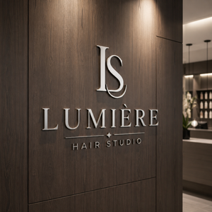 Hair salon logo sign