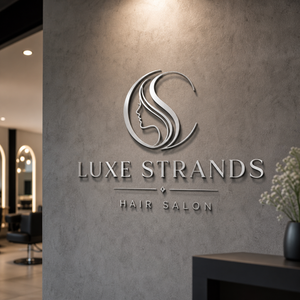 Beauty salon reception logo sign