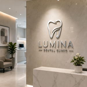 Dental office reception logo sign