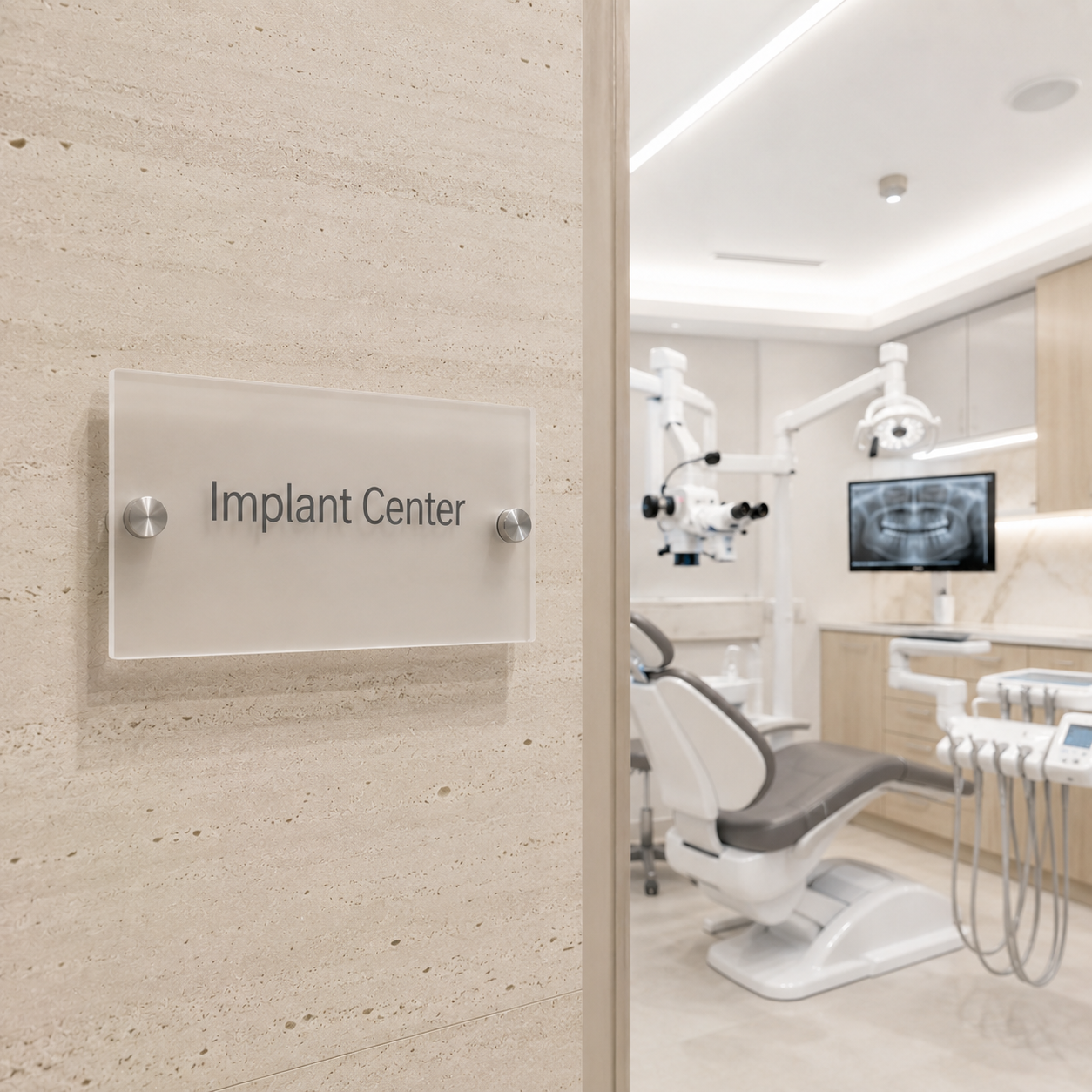 Dental treatment room sign