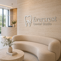 Dental waiting room branding sign