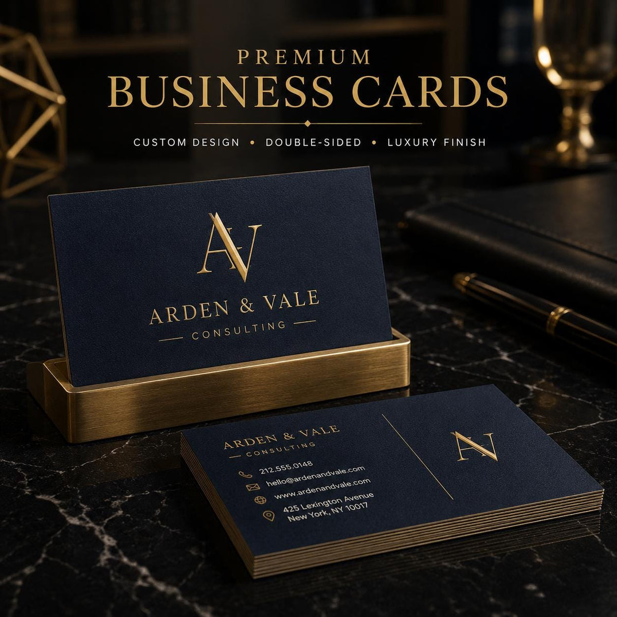 Custom Double-Sided Business Cards