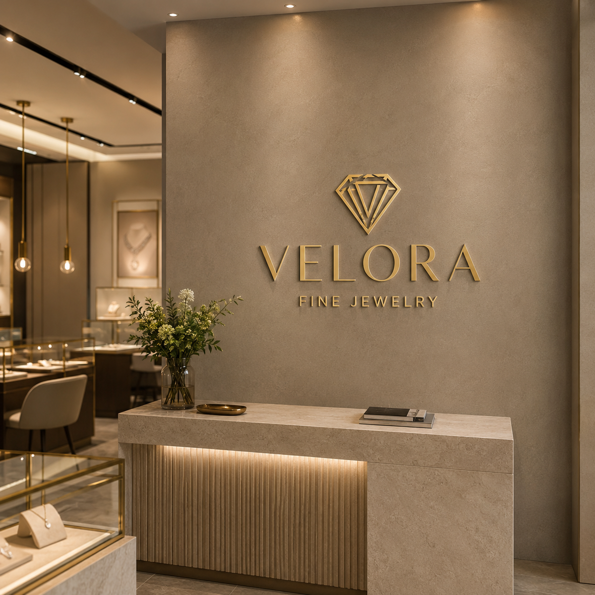 Jewelry store logo sign