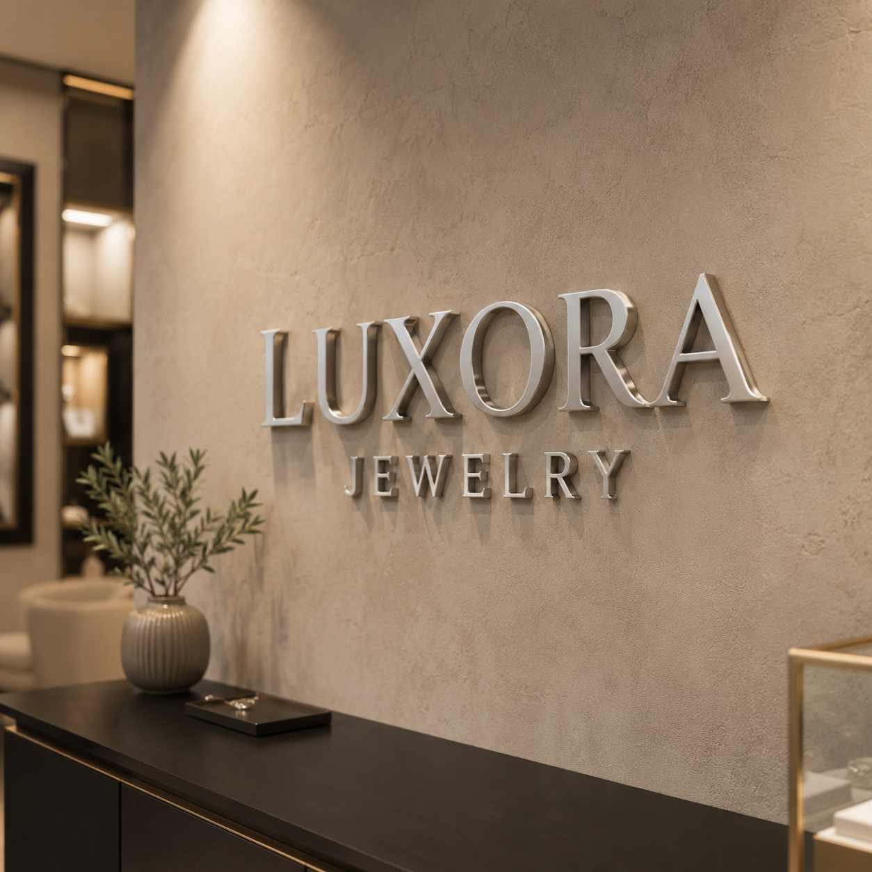 Jewelry store logo sign