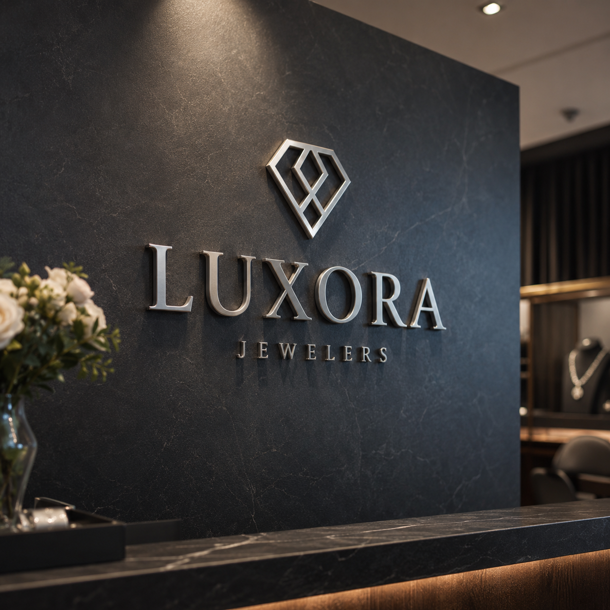Jewelry store logo sign
