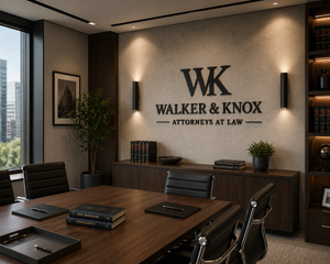 Law firm conference and meeting room sign